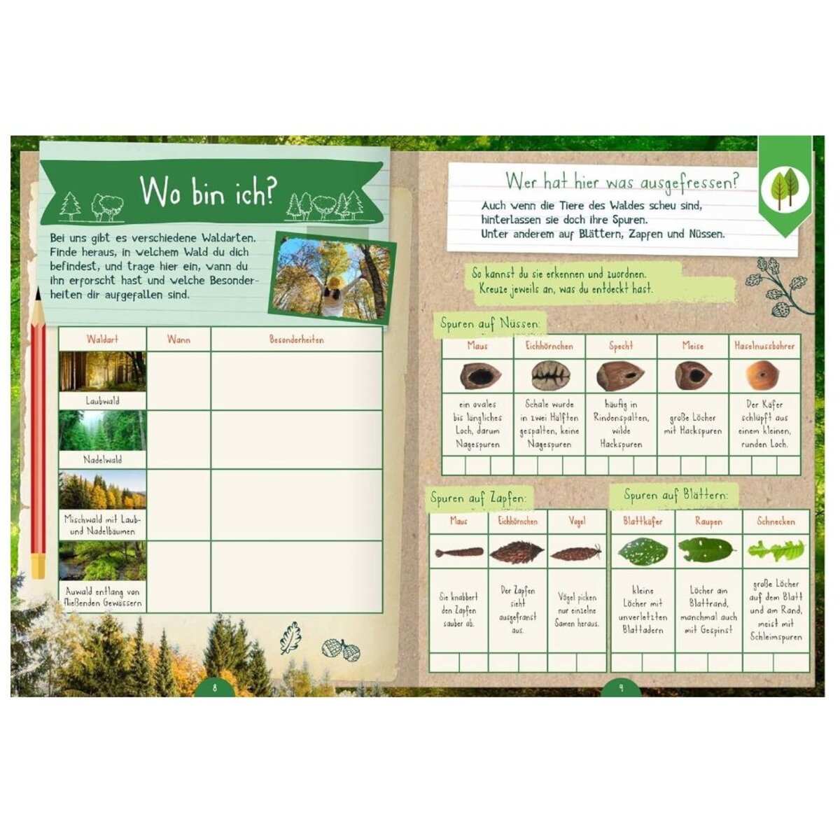 ars Edition Naturforscher-Kids - Mitmach-Buch für unterwegs