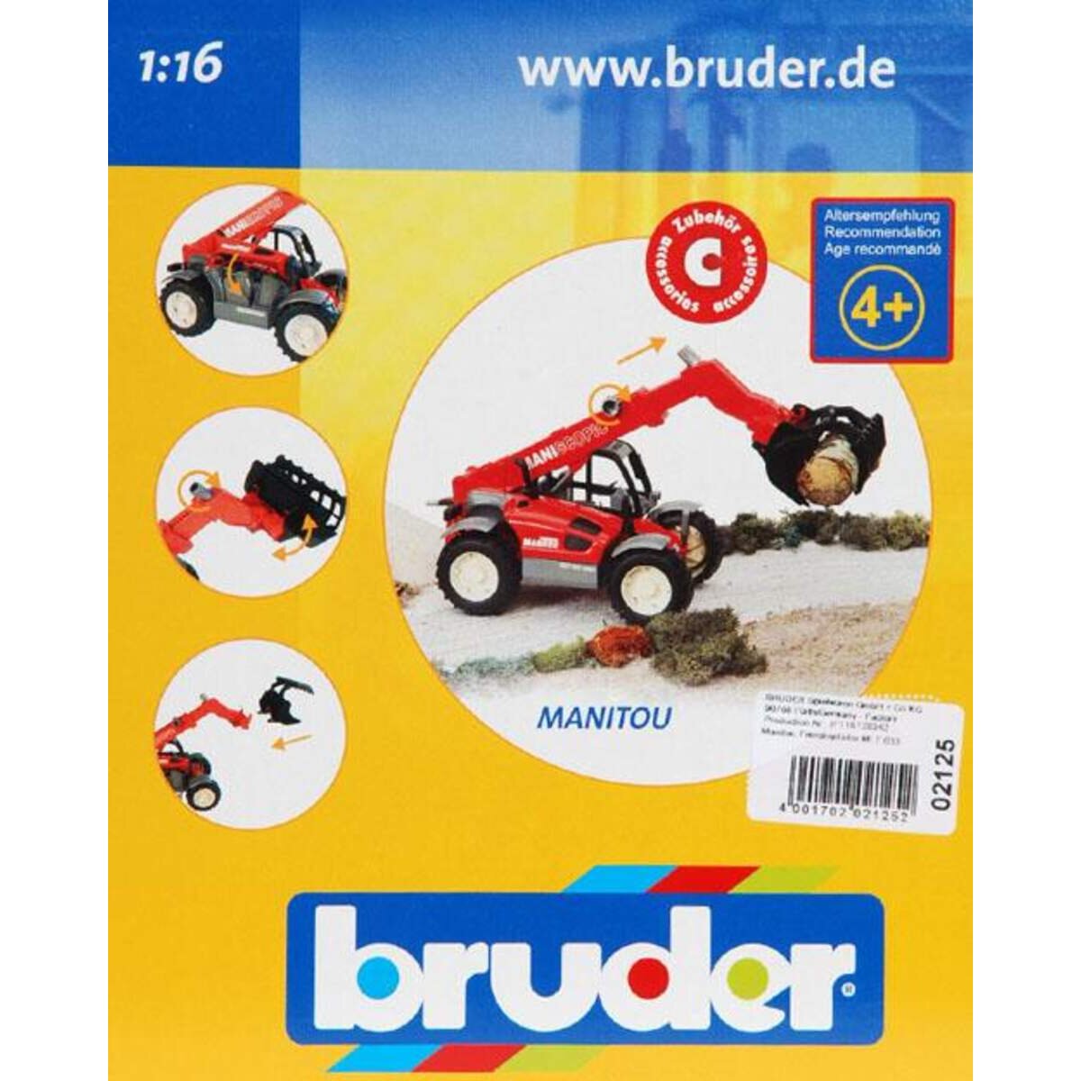 BRUDER® 2125 Manitou Teleskoplader MLT 633