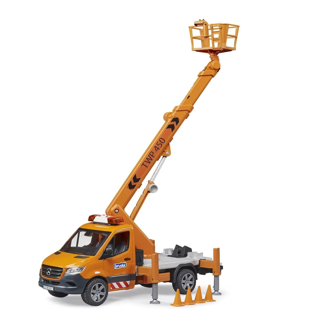 BRUDER® MB Sprinter Arbeitsbühne mit Light + Sound Modul