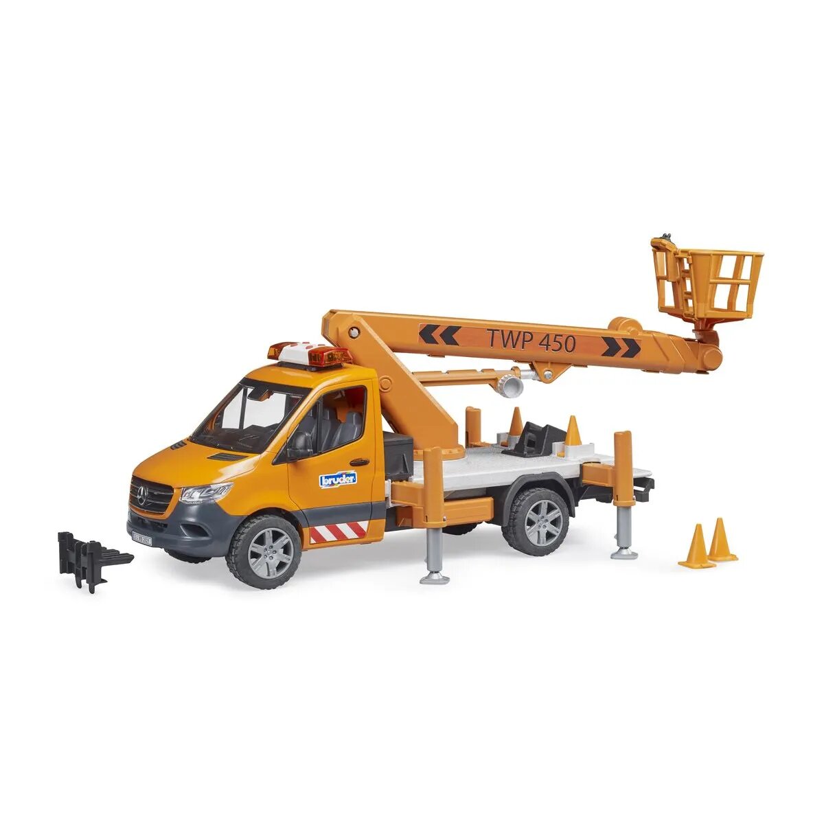 BRUDER® MB Sprinter Arbeitsbühne mit Light + Sound Modul