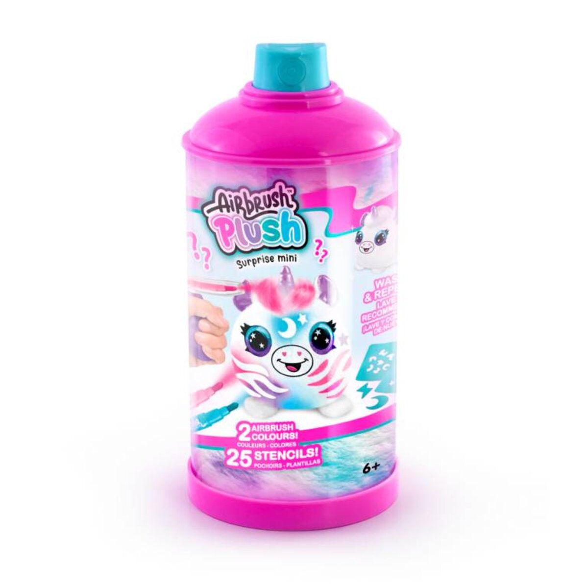 Canal Toys Airbrush Plush Mystery Mini Plush Assortment, 1 Stück, 12-fach sortiert