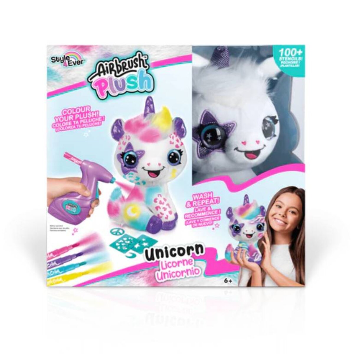 Canal Toys Airbrush Plush Unicorn