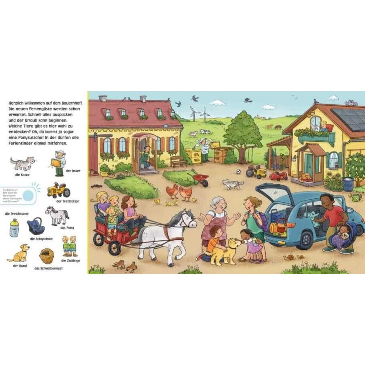 Carlsen Verlag Hör mal (Soundbuch): Wimmelbuch: Auf dem Bauernhof