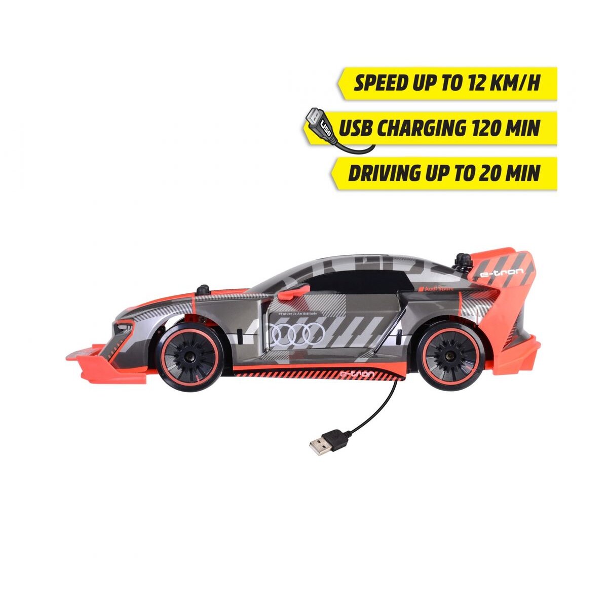 Dickie Toys RC Audi S1 E-Tron Quattro Drift Car, RTR