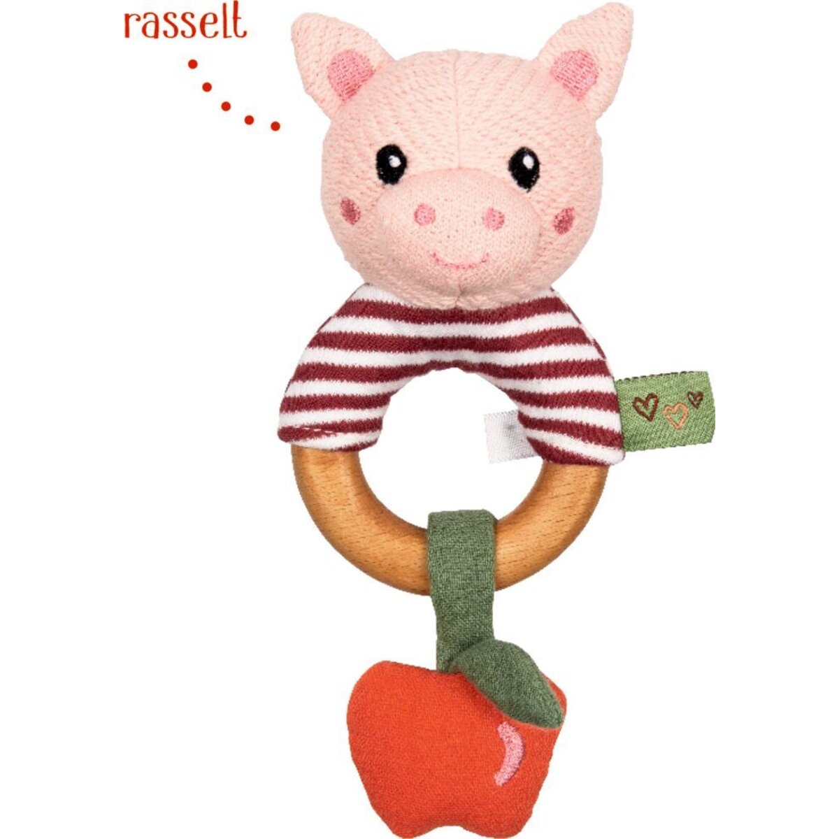 Die Spiegelburg Holz-Ringrassel Schwein - Little Wonder