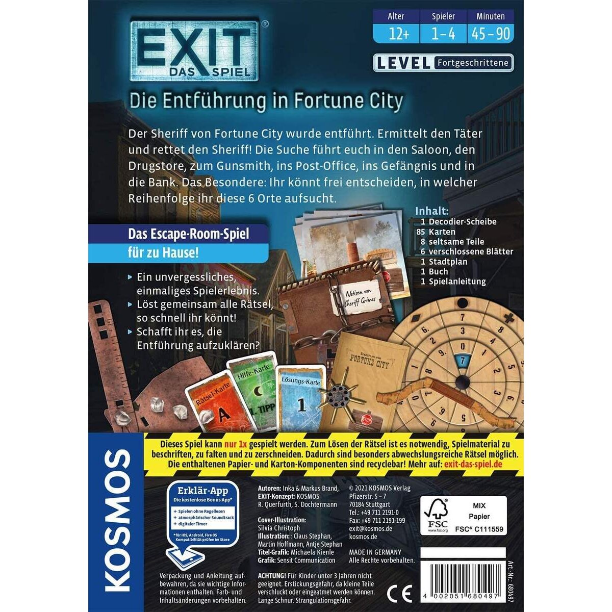 KOSMOS EXIT® Die Entfuehrung in Fortune Vity