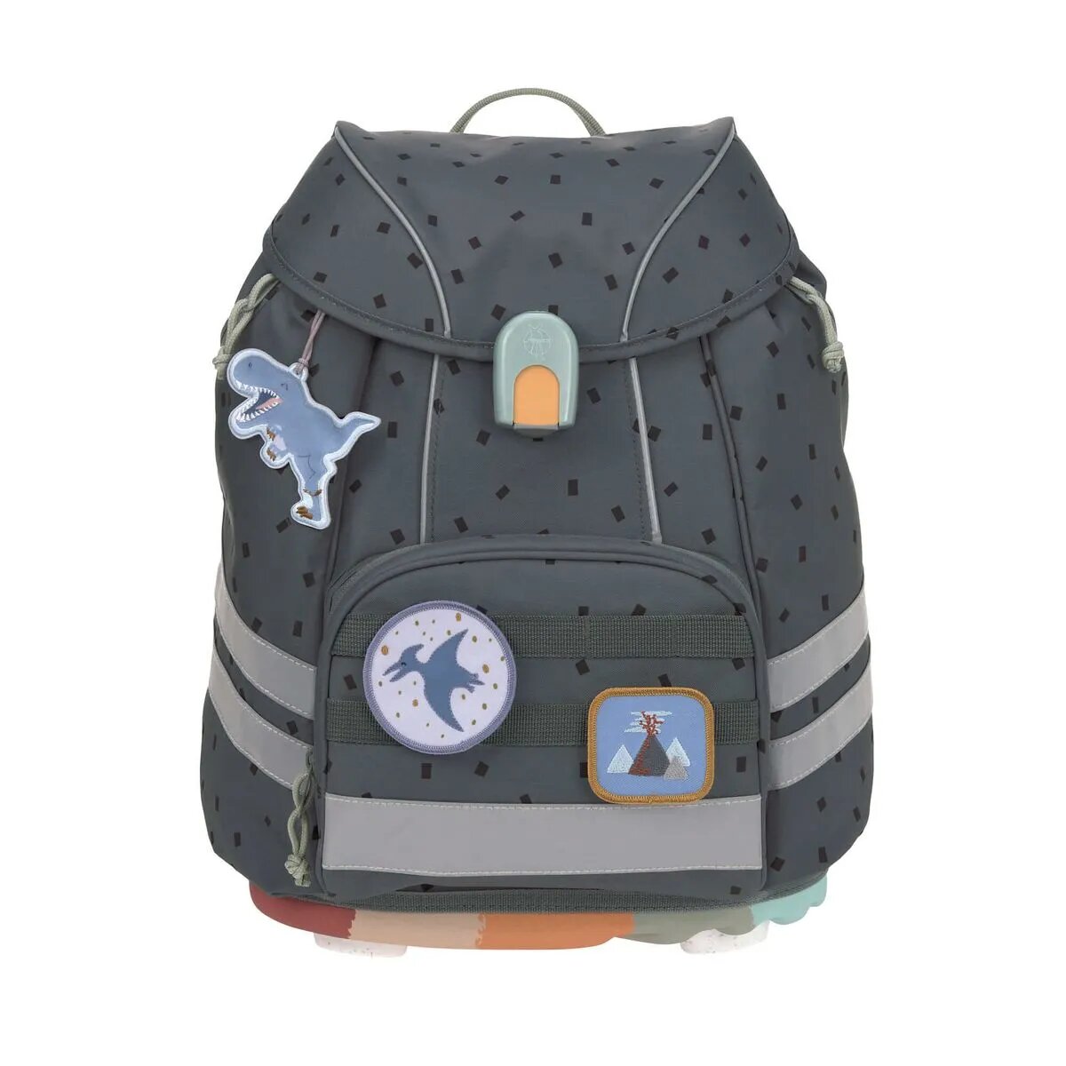 Lässig Schulranzen Set Flexy Unique Speckles Anthracite, 7-teilig