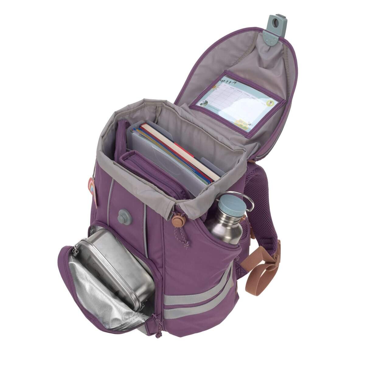 Lässig Schulranzenset Unique Purple, 7-teilig