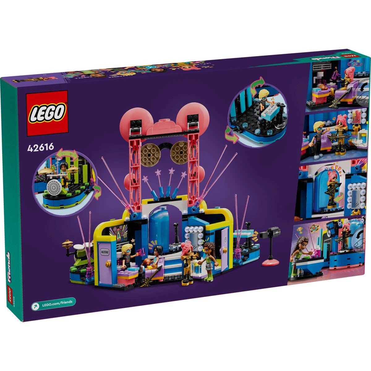 LEGO® Friends 42616 Talentshow in Heartlake City, Musik-Geschenk für Kinder