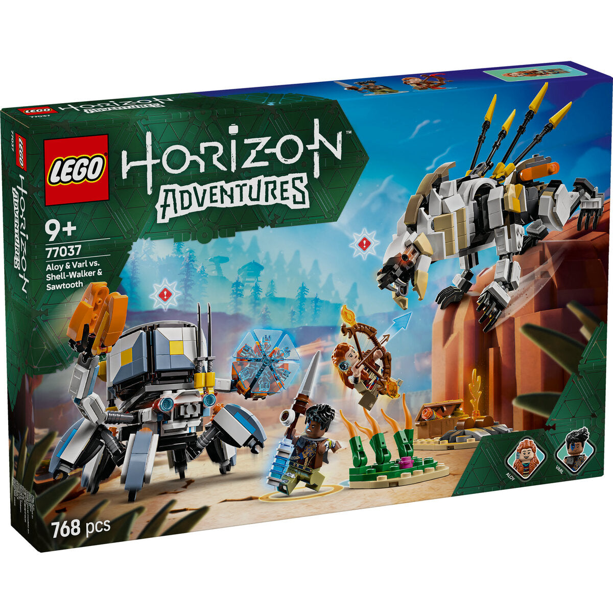 LEGO® Horizon 77037 Aloy und Varl vs. Panzerwanderer und Sägezahn