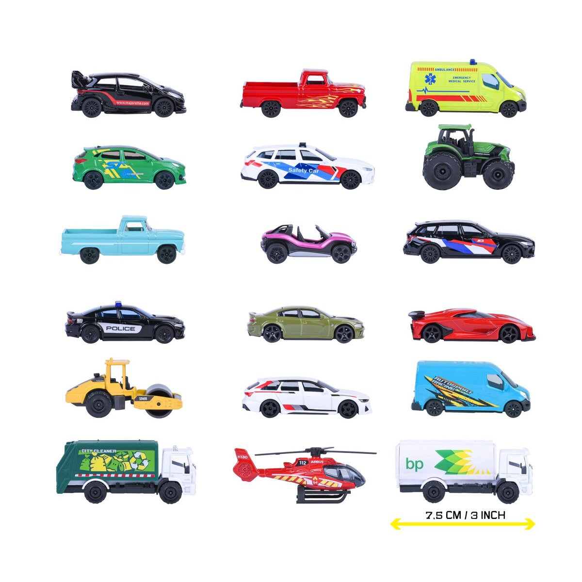 Majorette Street Cars, 18-sort.