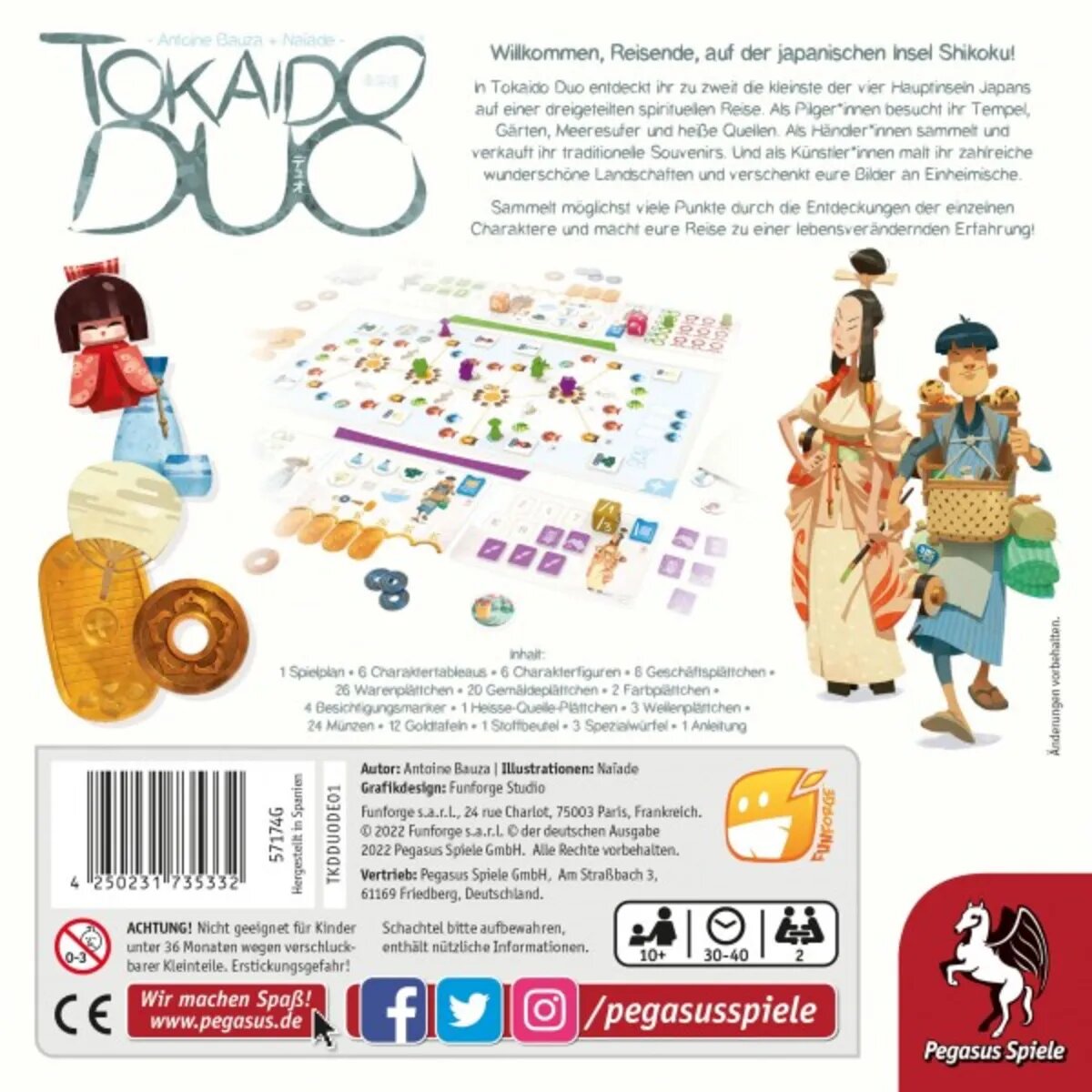 Pegasus Spiele Tokaido Duo