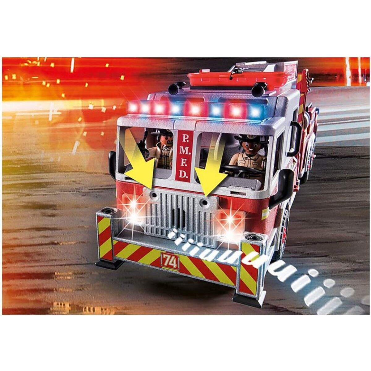 PLAYMOBIL® 70935 City Action Feuerwehr-Fahrzeug: US Tower Ladder