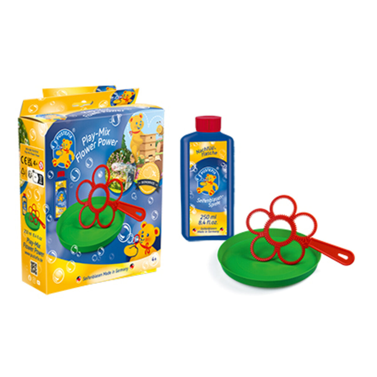 PUSTEFIX Seifenblasen Blumen-Blasringset
