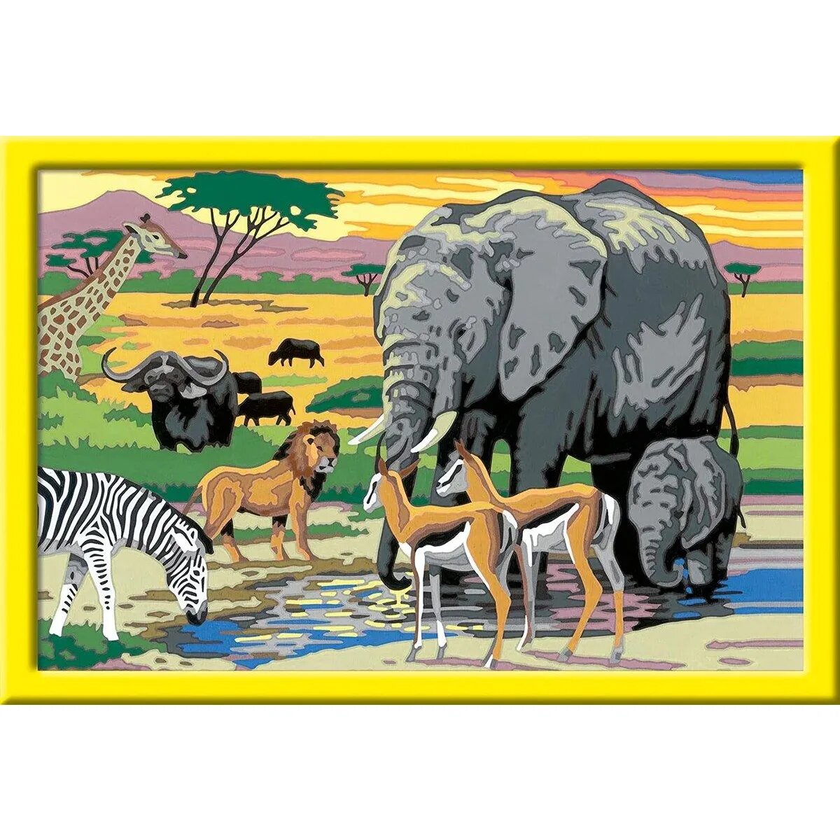 Ravensburger CreArt, Malen nach Zahlen - Tiere in Afrika