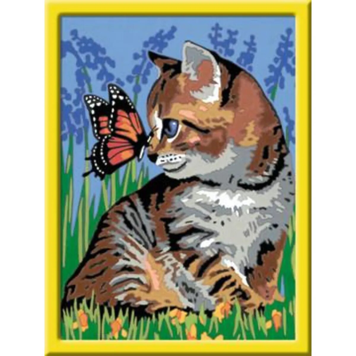 Ravensburger CreArt, Malen nach Zahlen - Katze mit Schmetterling