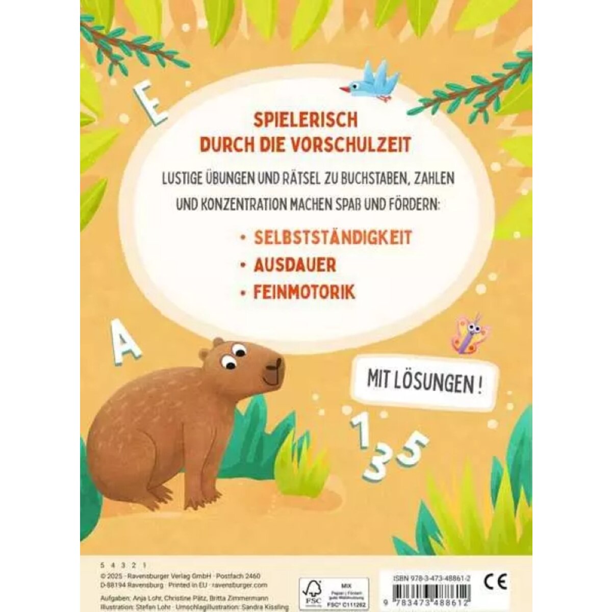 Ravensburger Mein Vorschulbock Buchstaben Zahlen Konzentration
