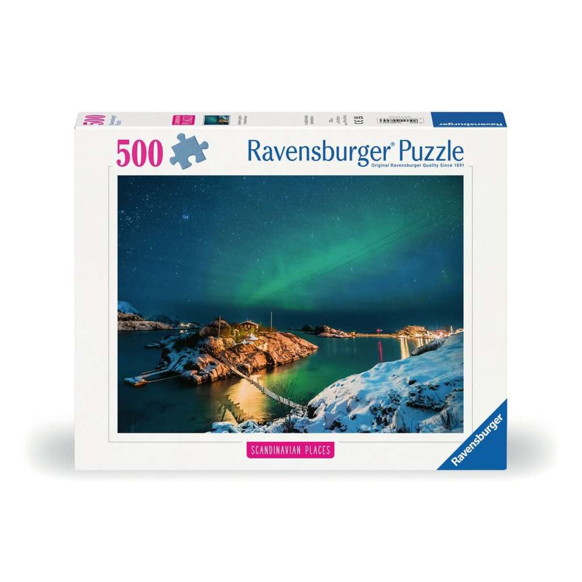 Ravensburger Puzzle - Scandinavian Places: Nordlichter in Tromsø, Norwegen, 500 Teile