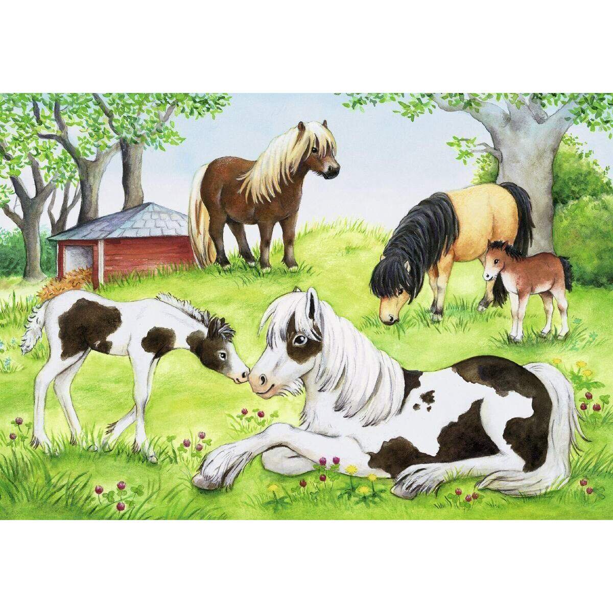 Ravensburger Puzzle Welt der Pferde, 2 x 24 Teile