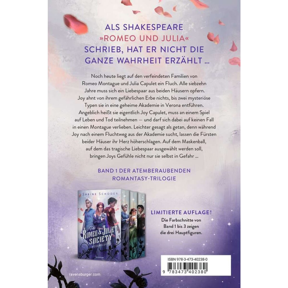 Ravensburger The Romeo & Juliet Society, Band 1: Rosenfluch