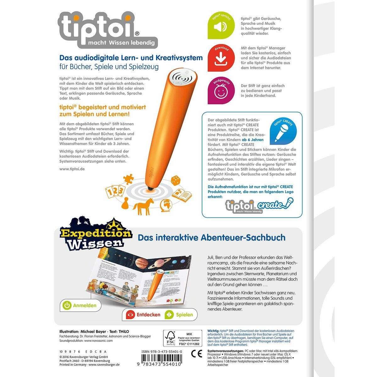 Ravensburger tiptoi® Weltraum (Expedition Wissen)