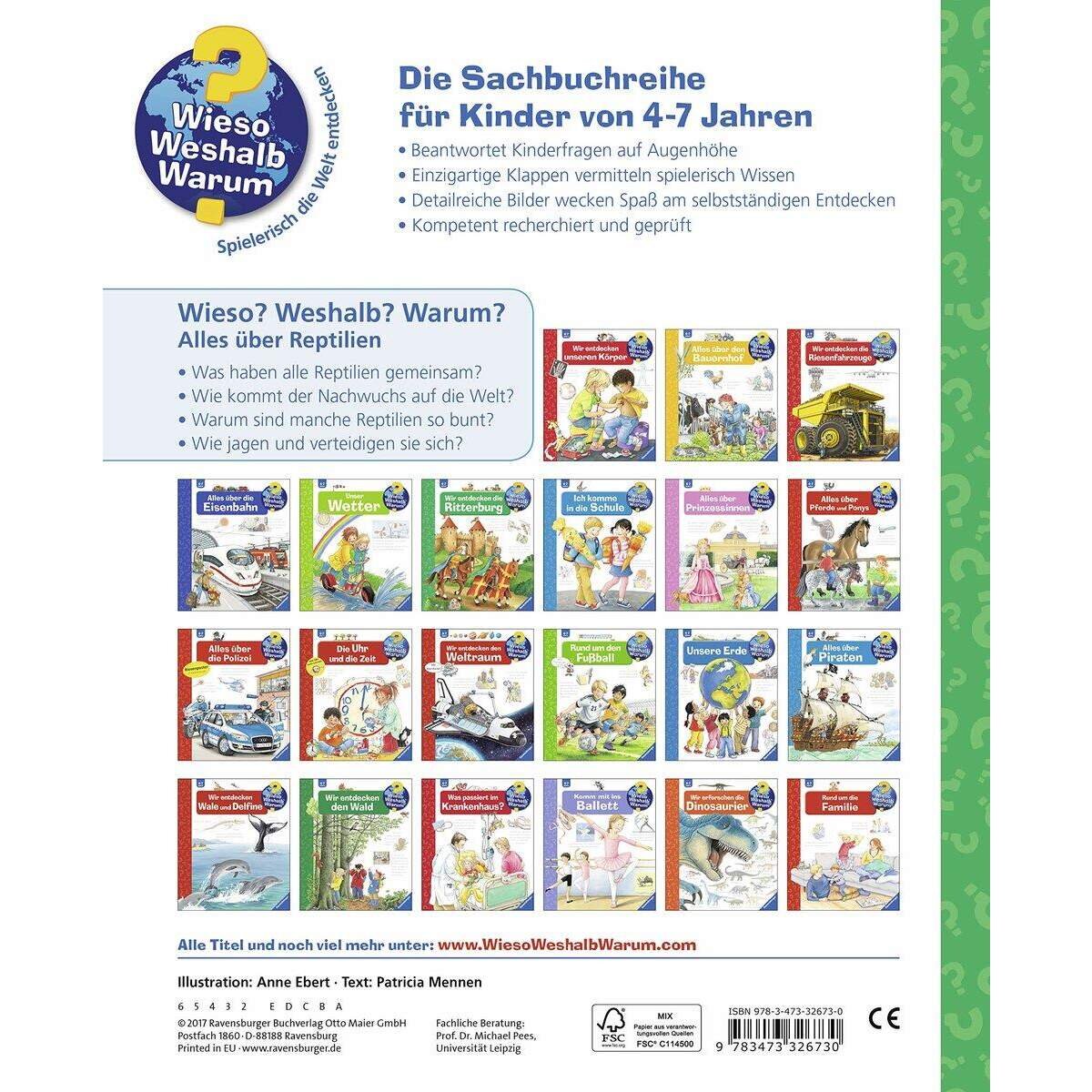 Ravensburger Wieso? Weshalb? Warum? Band. 64: Alles über Reptilien