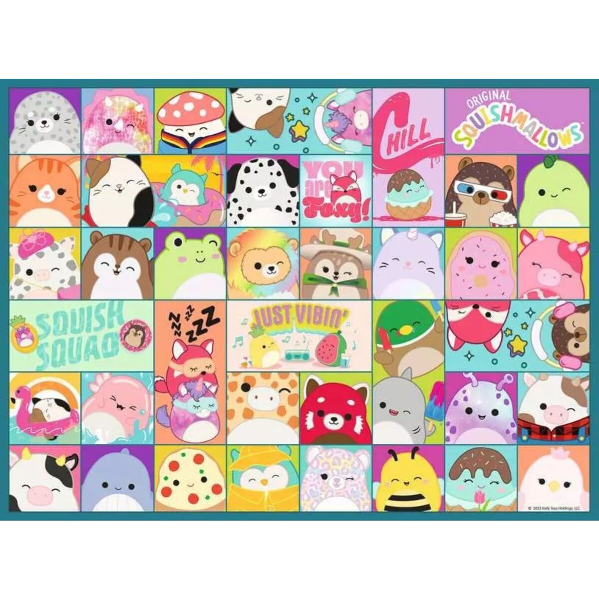 Ravensburger XXL Puzzle - Viele bunte Squishmallows, 100 Teile