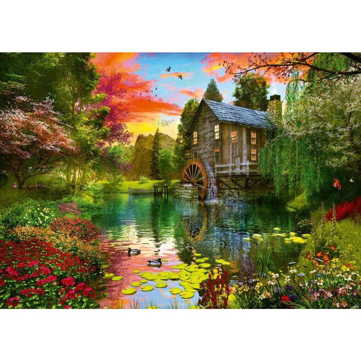 Schmidt Spiele Puzzle - Die Wassermühle, 1000 Teile
