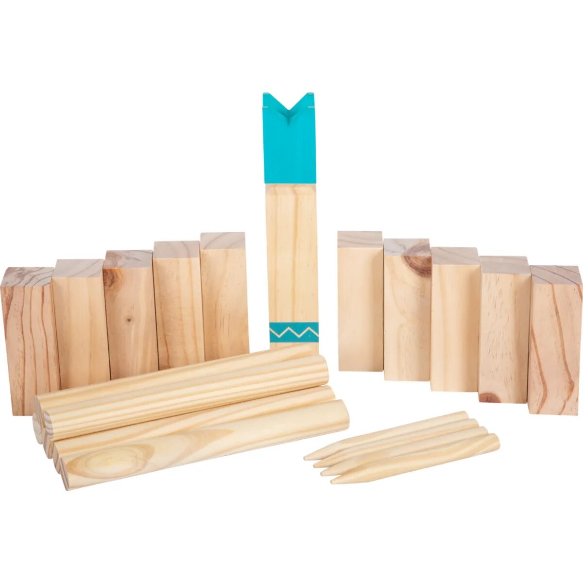 small foot Wikingerspiel Kubb kompakt „Active“ mit umweltfreundlichen Baumwollbeutel