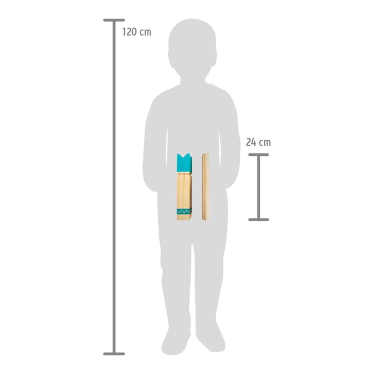 small foot Wikingerspiel Kubb kompakt „Active“ mit umweltfreundlichen Baumwollbeutel