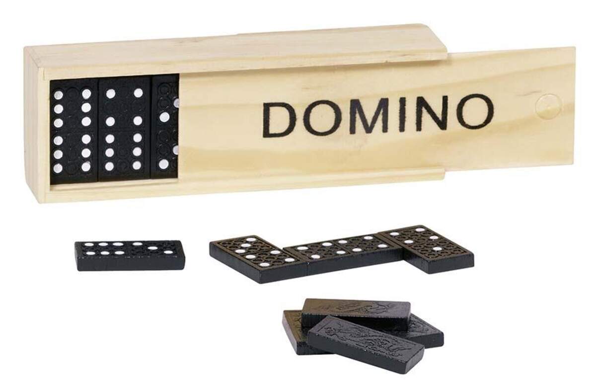 goki Domino, schwarz, 28 Steine
