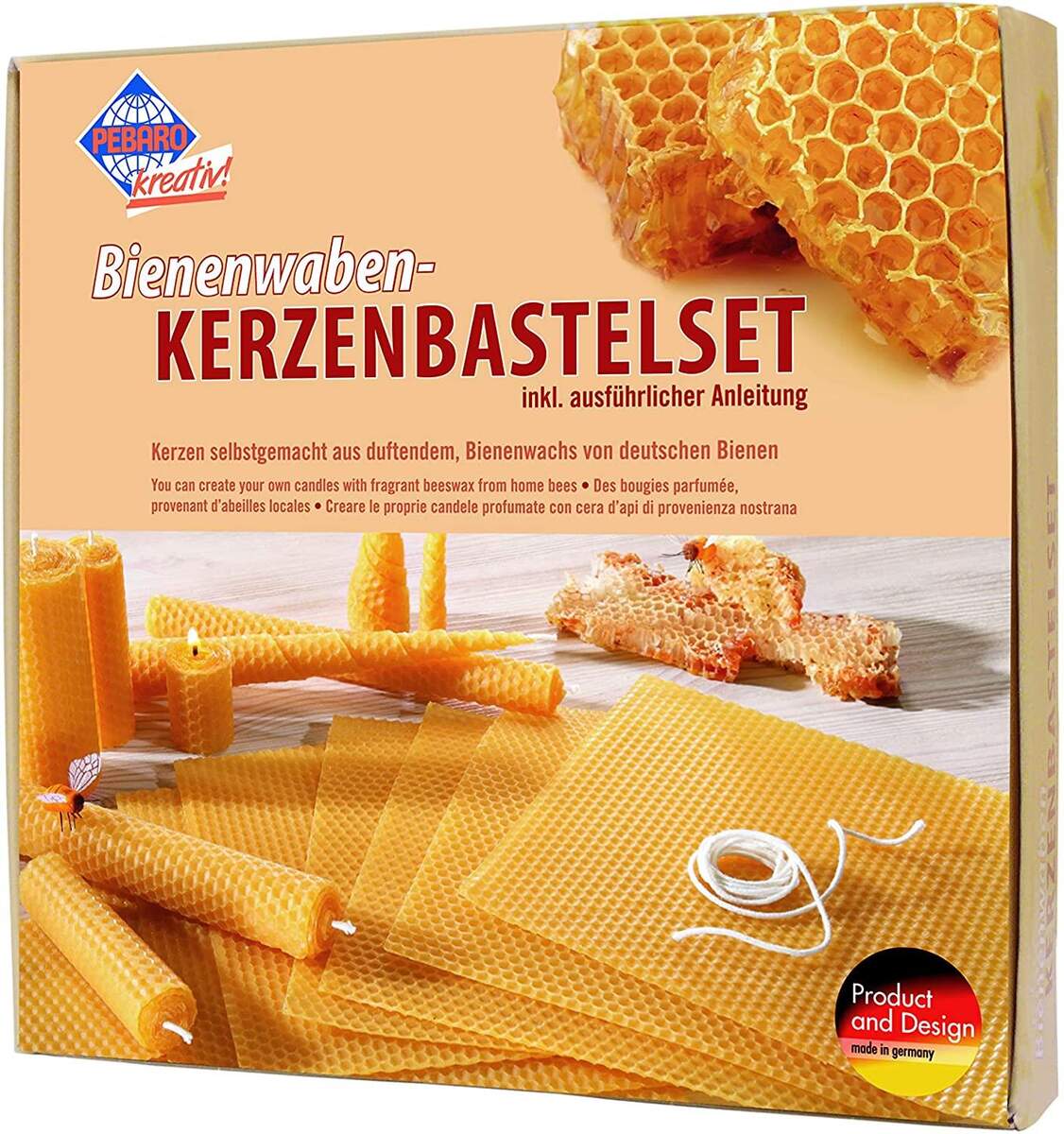 Pebaro Bienenwaben-Kerzenbastelset