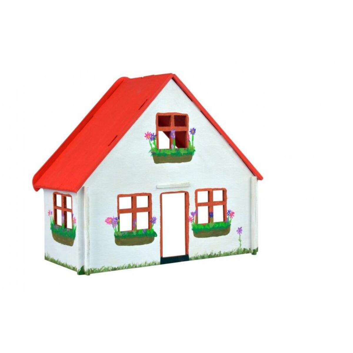 Pebaro Holzbausatz Puppenhaus Mit Möbeln
