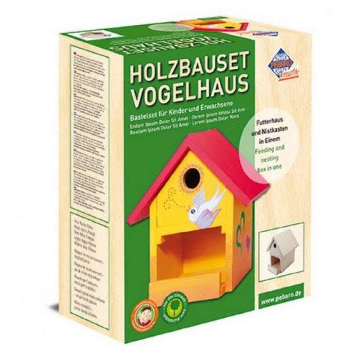 Pebaro Holzbauset Vogelhaus