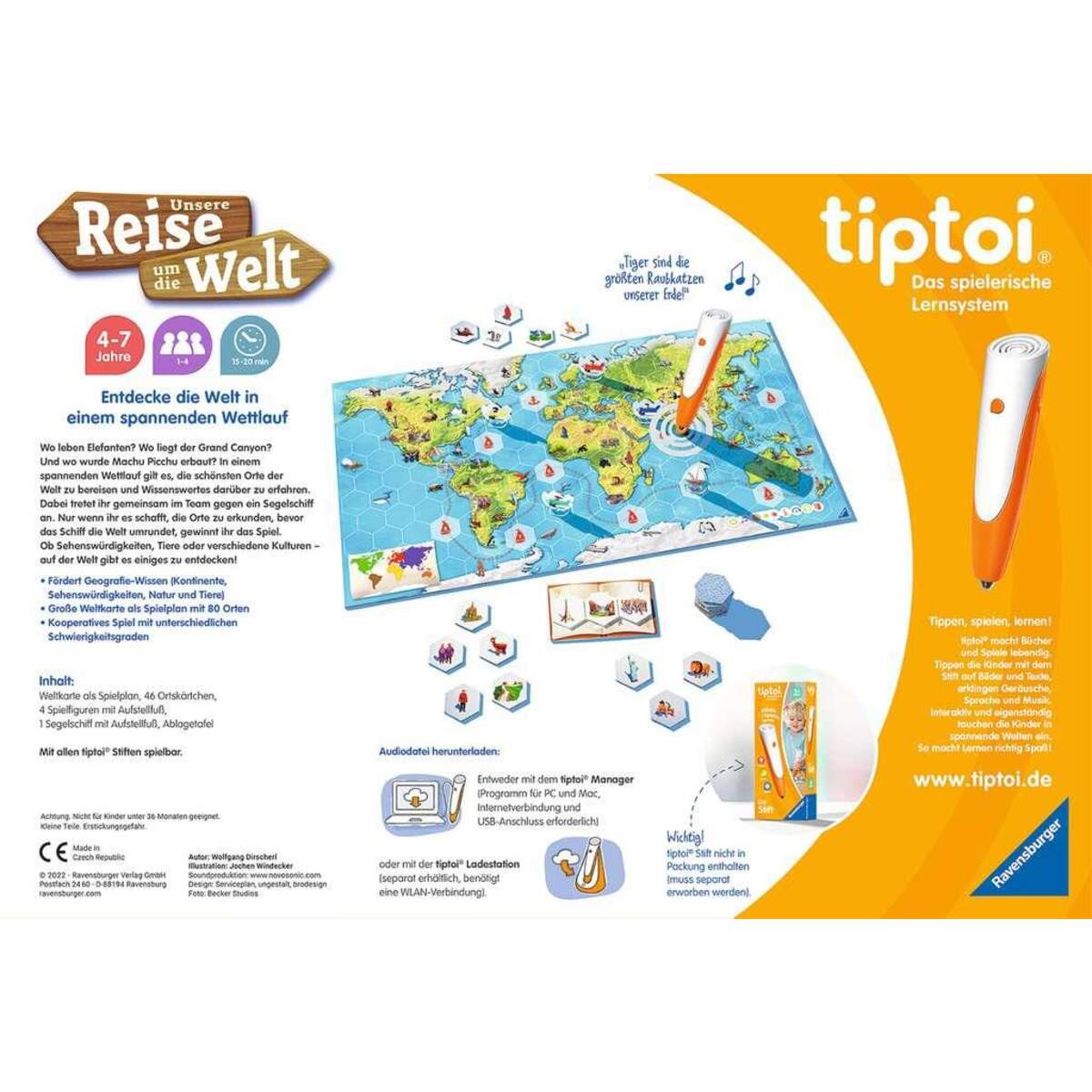 Ravensburger tiptoi® Unsere Reise um die Welt