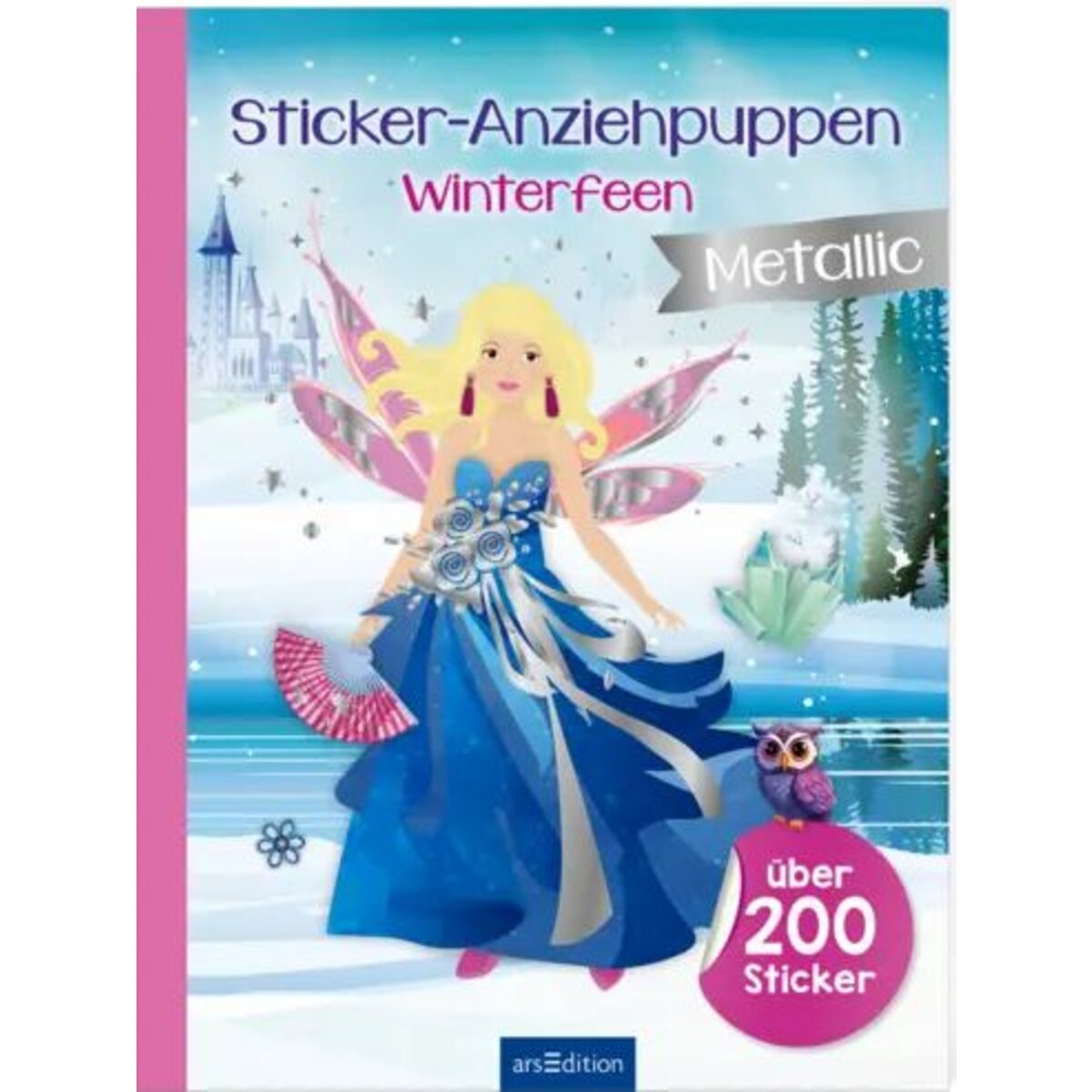 ars Edition Sticker-Anziehpuppen Metallic – Winterfeen