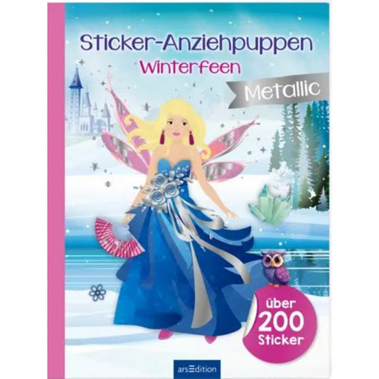ars Edition Sticker-Anziehpuppen Metallic – Winterfeen