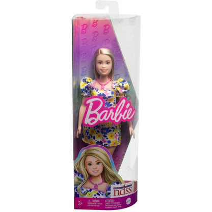 Barbie Fashionistas Puppemit Down-Syndrom im Blümchenkleid