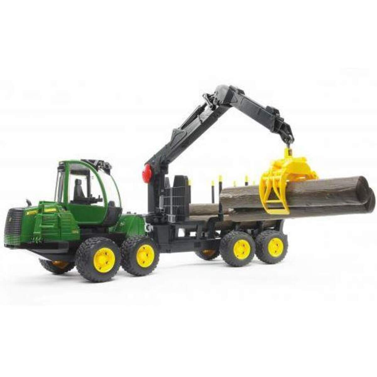 BRUDER® 02133 John Deere 1210E Rückzug mit 4 Baumstämmen und Holzgreifer