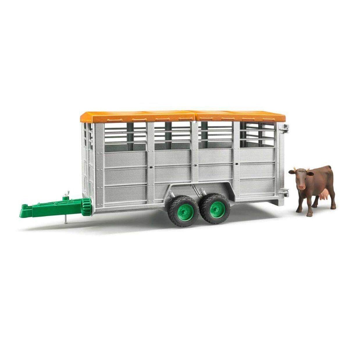 BRUDER® 2227 Viehtransportanhänger mit 1 Kuh