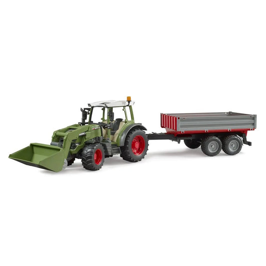 BRUDER® 02182 Fendt Vario 211 mit Frontlader und Bordwandanhänger