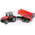BRUDER® Massey Ferguson 7480 mit Wannenkippanhänger