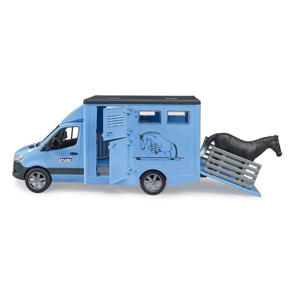 BRUDER® MB Sprinter Tiertransporter mit 1 Pferd