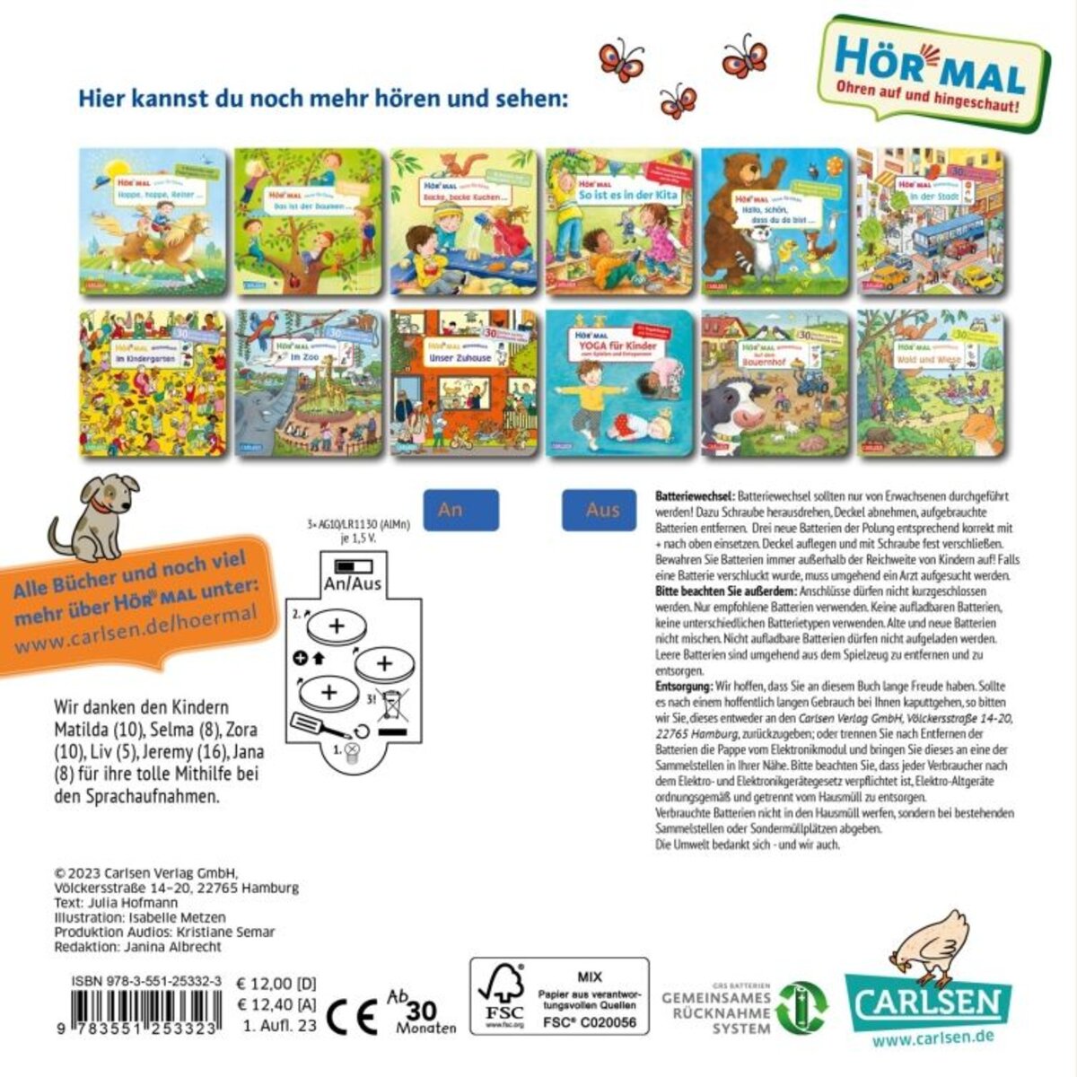 Carlsen Verlag Hör mal (Soundbuch): Wimmelbuch: Spielplatz