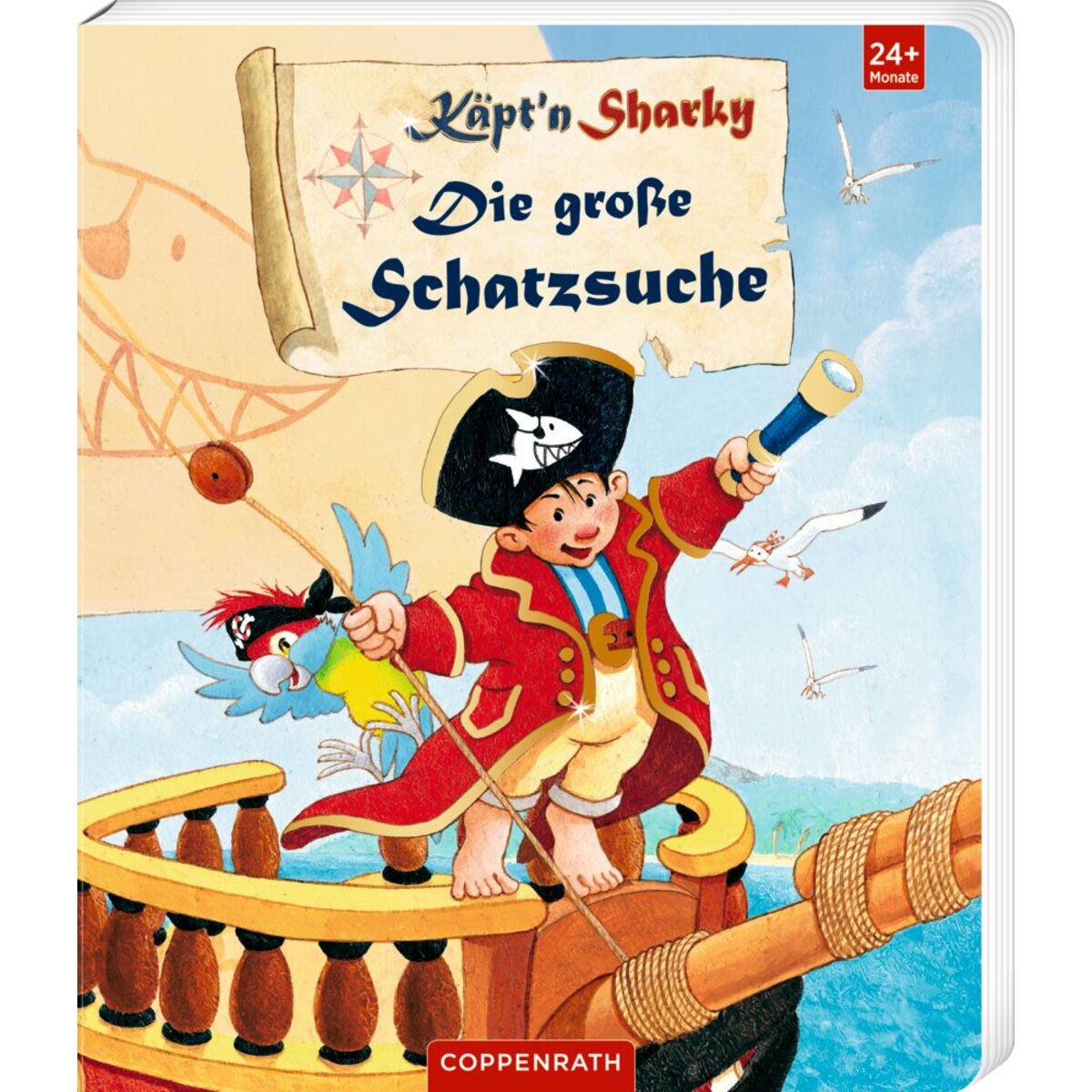 Coppenrath Verlag Die große Schatzsuche - Käpt'n Sharky (Pappbilderbuch)