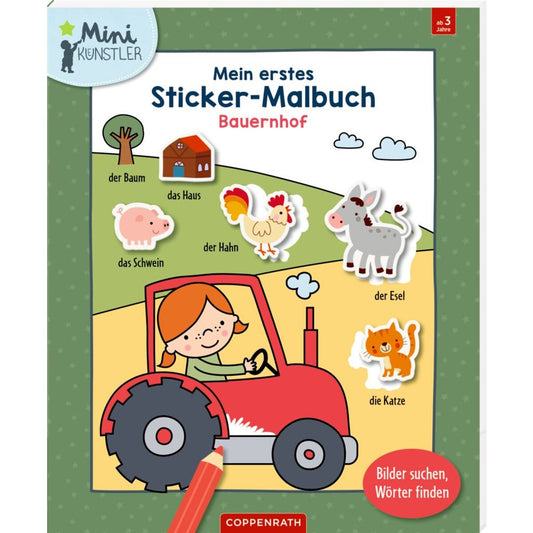 Coppenrath Verlag Mein 1. Sticker-Malbuch: Bauernhof - Mini-Künstler