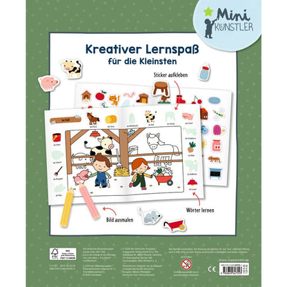 Coppenrath Verlag Mein 1. Sticker-Malbuch: Bauernhof - Mini-Künstler