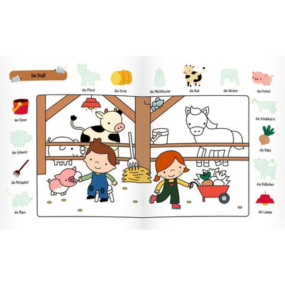 Coppenrath Verlag Mein 1. Sticker-Malbuch: Bauernhof - Mini-Künstler
