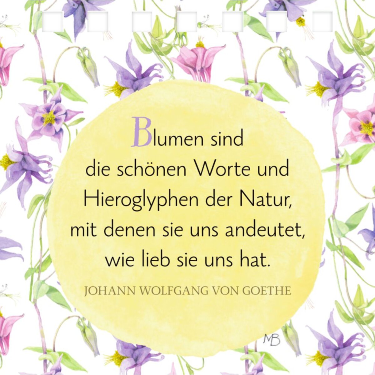 Coppenrath Verlag Mini-Spiralaufsteller: Blumen für dich - M. Bastin