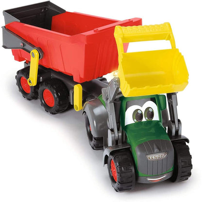 Dickie Toys ABC Farm Traktor mit Hänger mit Licht und Sound